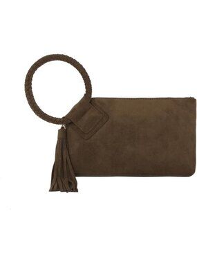 Women's Z Olive Leather Formal Purse Wristlet Wallet Casual Evening Handbag